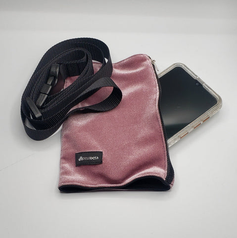 Portefeuille pour le poignet Édition CELLULAIRE VELOURS ROSE