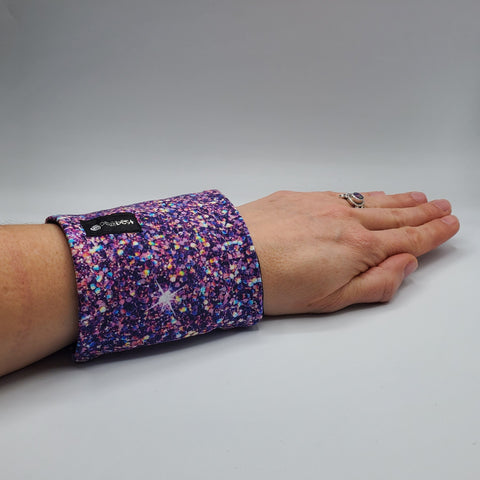 Portefeuille pour le poignet PAILLETTES MAUVE