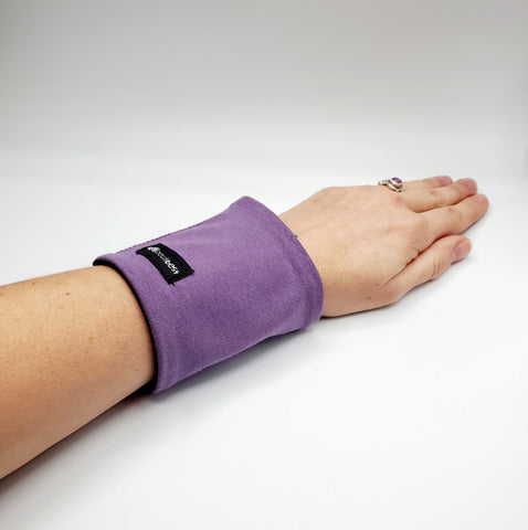 Portefeuille pour le poignet MAUVE AU COTON