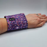Portefeuille pour le poignet PAILLETTES MAUVE