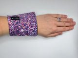 Portefeuille pour le poignet PAILLETTES MAUVE