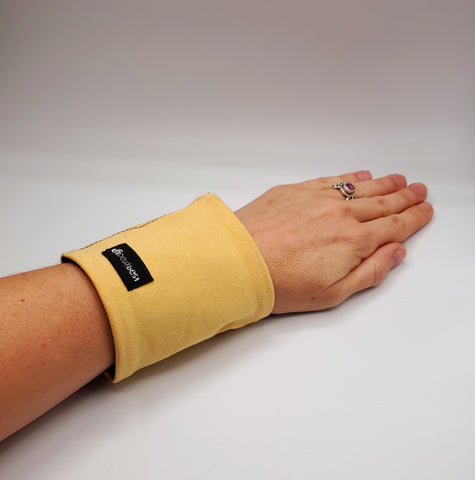 Portefeuille pour le poignet JAUNE AU COTON